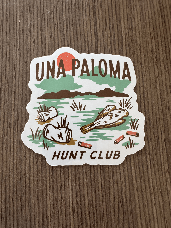 Una Paloma Hunt Club Sticker – Pendejo Outdoors
