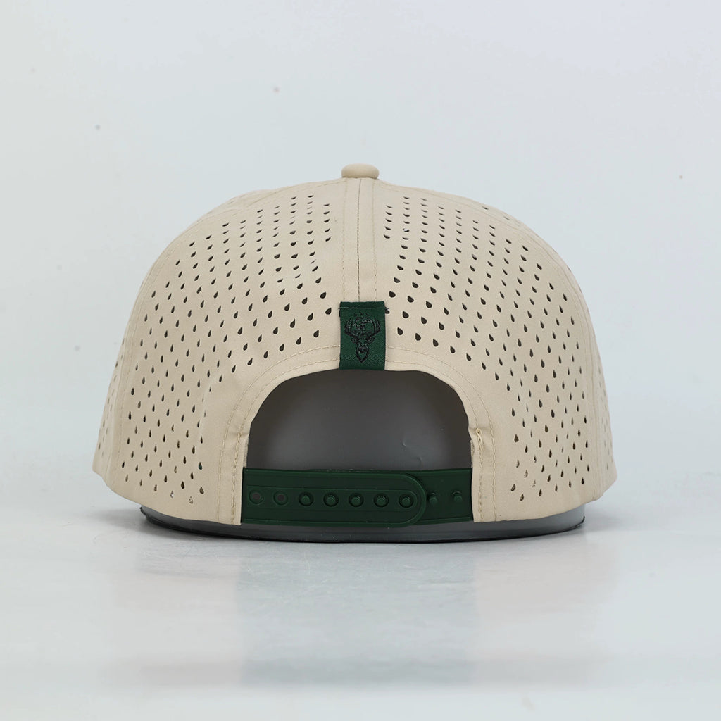 Embroidered DTF Hat in Beige