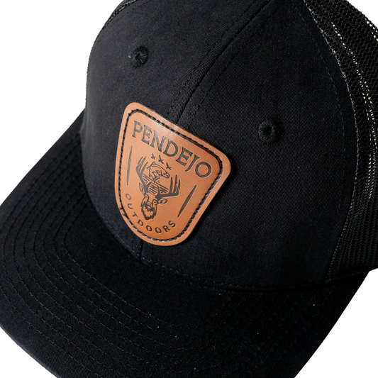 Black DTF (Deer, Teal, Fish) Hat