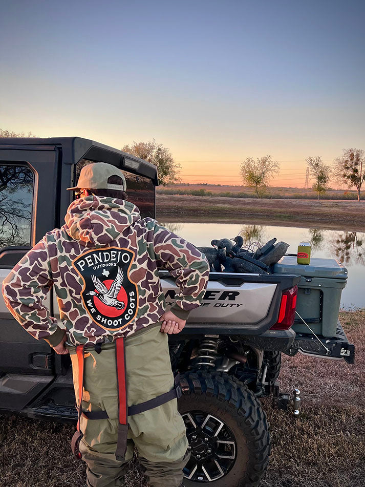 Camo Coot Hoodie, back view