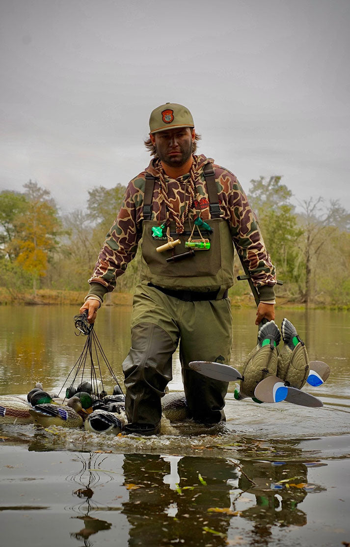 Camo Coot Hoodie, front view – Pendejo Outdoors