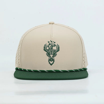 Embroidered DTF Hat in Beige