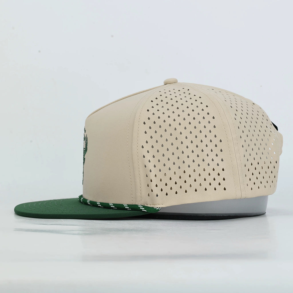 Embroidered DTF Hat in Beige