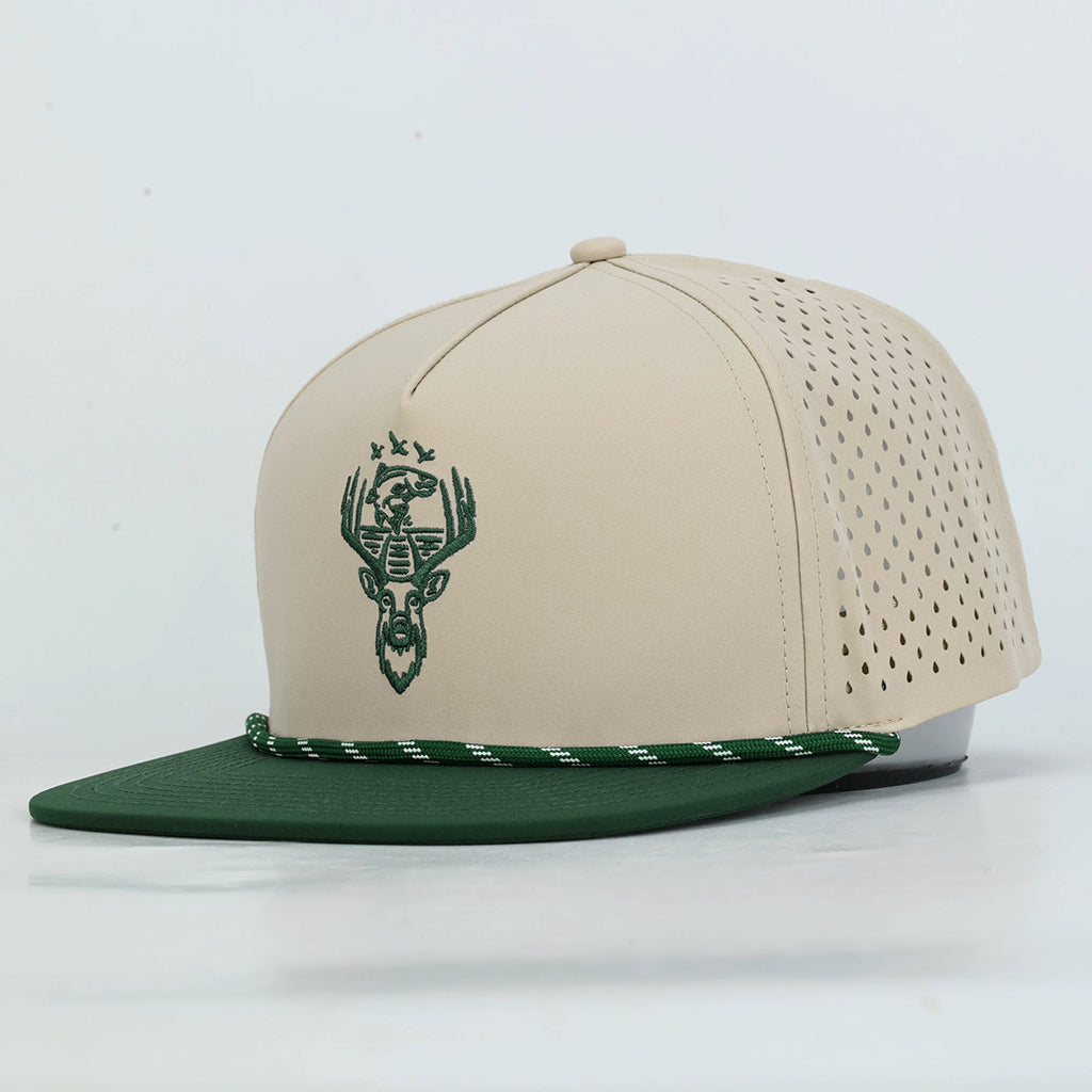 Embroidered DTF Hat in Beige
