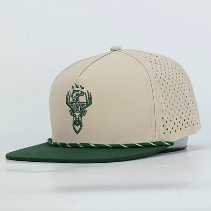 Embroidered DTF Hat in Beige