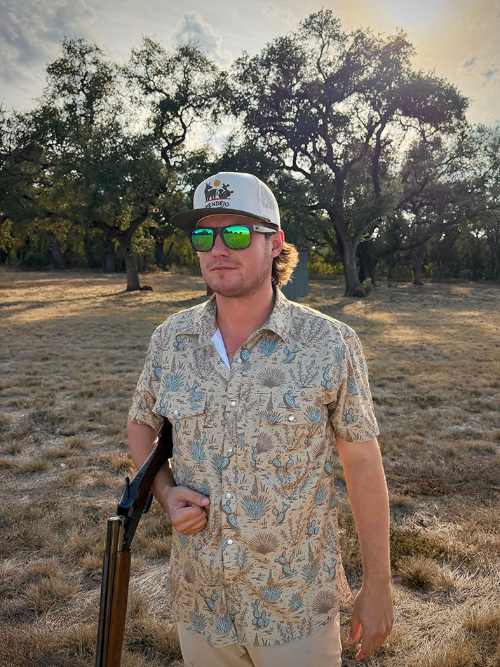 Medina Pearl Snap Fishing Shirt, front view – Pendejo Outdoors